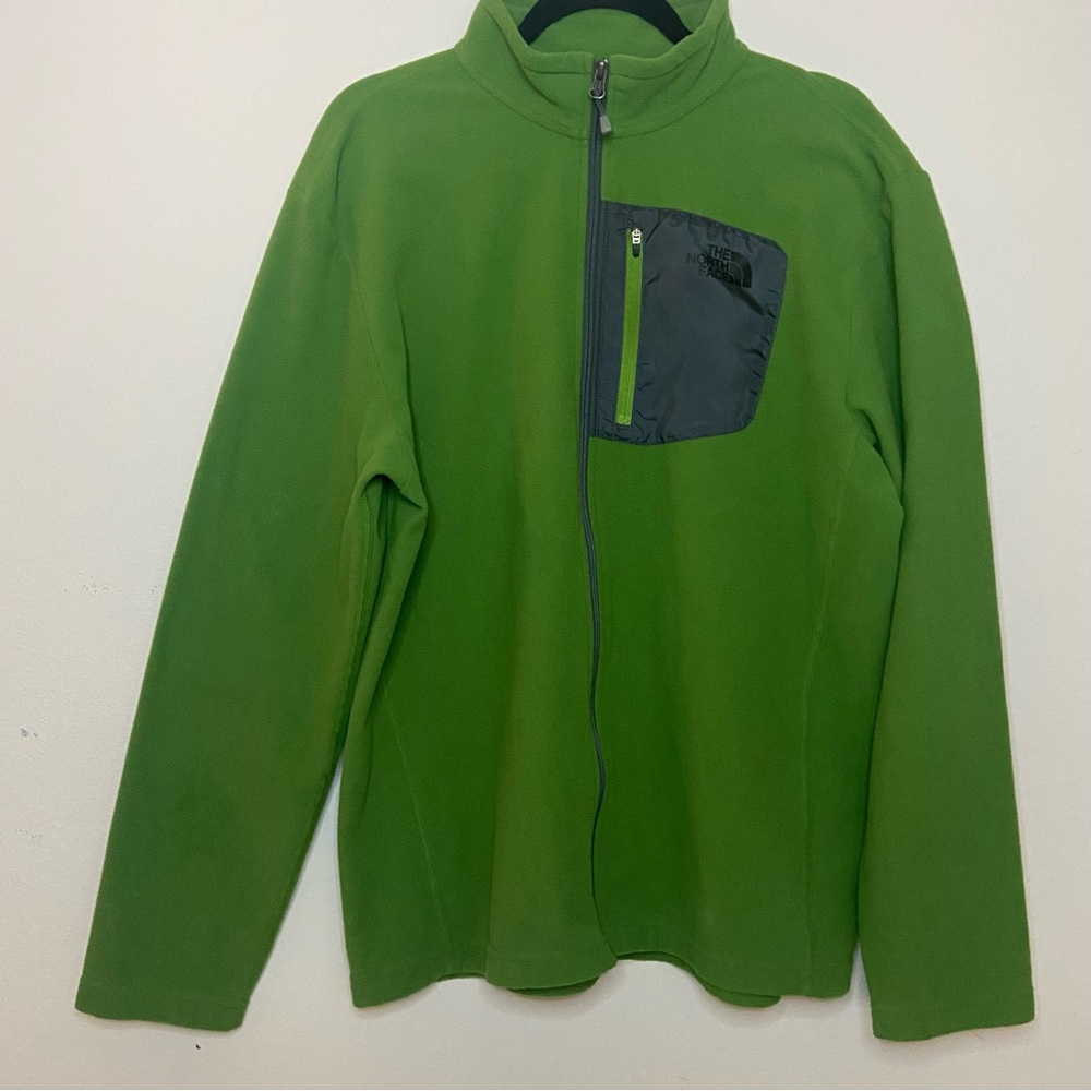 The North Face Vintage Green Fleece Full Zip Jacket
